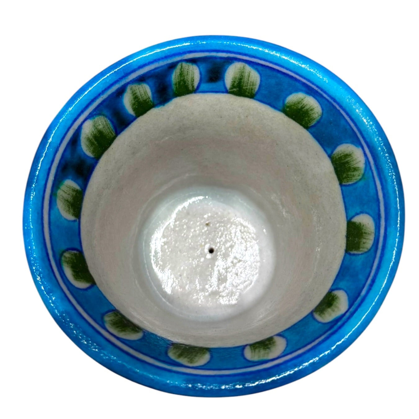 4-Inch Blue Pottery Planter